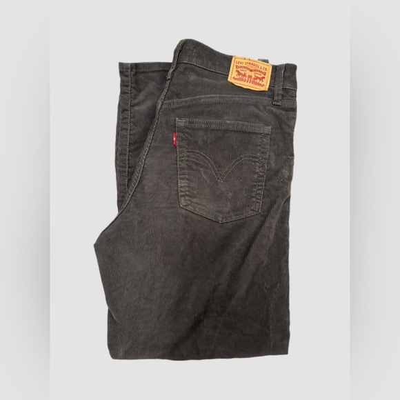 Levi’s Ribcage Straight Ankle Corduroy Pants Gray Size 30 - Picture 8 of 9